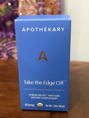 Authentic Apothékary Take The Edge Off Tincture Drops Full Size 30 Servings New