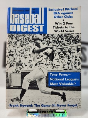 Baseball Digest - Sept 1970: Tony Perez Cover - National League's Most Valuable?