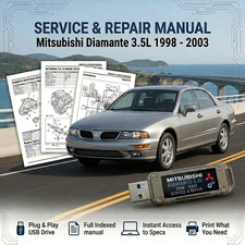 Mitsubishi Diamante 1998 1999 2000 2001 2002 Service Repair Workshop Manual Usb