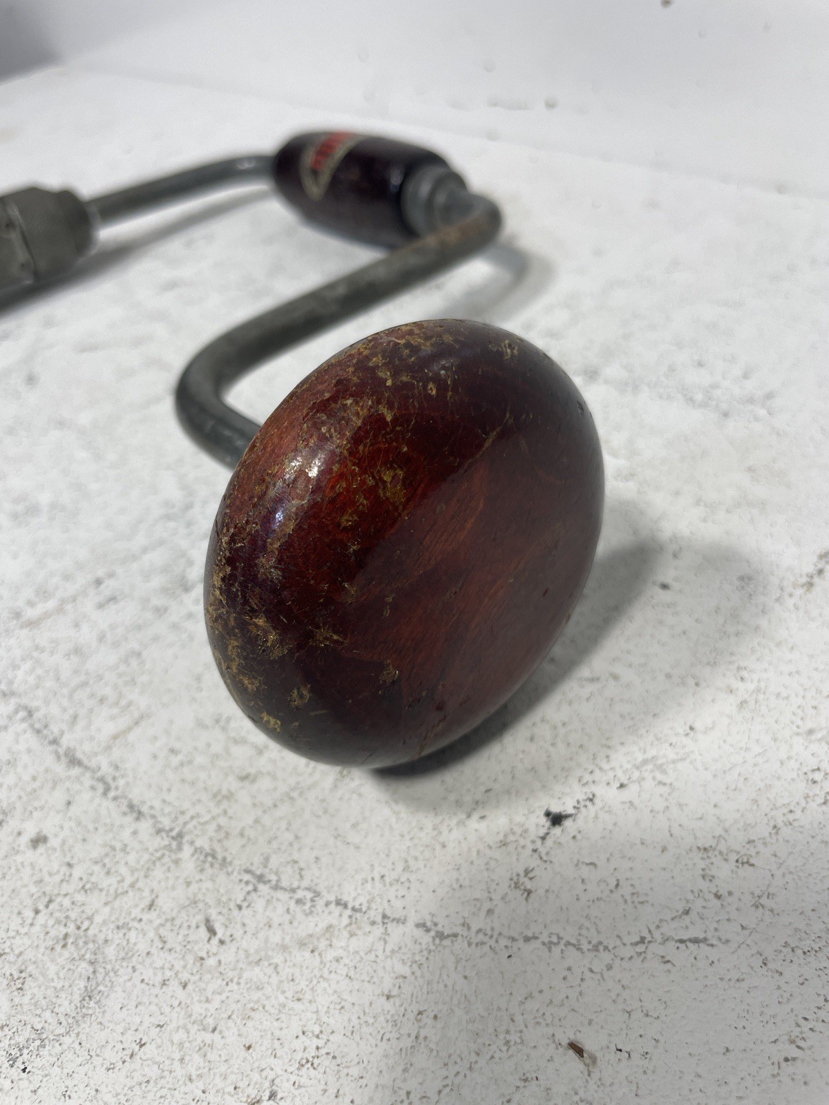 Vintage Dunlap 10" Bit Brace Ratcheting Drill - Hand Drill  or Auger - USA Made