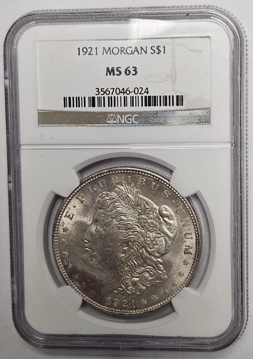 MS 63 Graded 1921 Year Morgan US Dollars (1878-1921) for sale | eBay