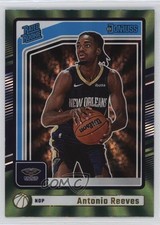 2024-25 Panini Donruss Rated Rookie Holo Green Laser Antonio Reeves #232 0yq9