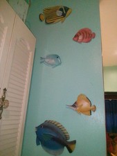 Tropical Fish Wall Decor set of 5