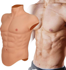 Silicone Muscle Suit Fake Male Chest Realistic Fake Muscle Costume Simulation fo