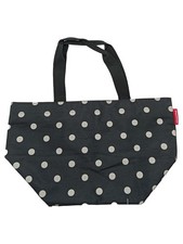 Borsa shopper Reisenthel nera punti bianchi 50x30 cm