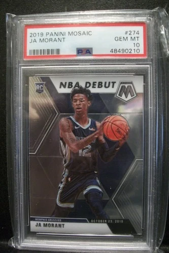 JA MORANT 2019-20 Panini Mosaic #274 PSA GEM MINT 10 RC Grizzlies