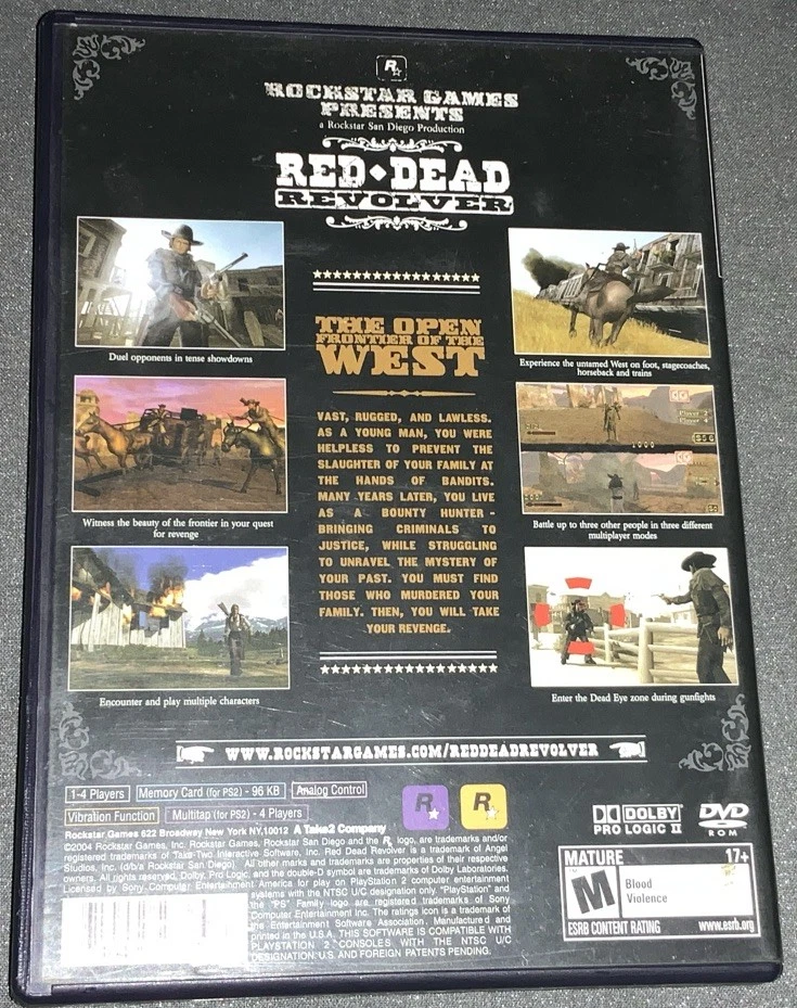 PlayStation 2 PS2 Game Red Dead Revolver Case / Manual Only  ~ #J316 - Image 2 of 4