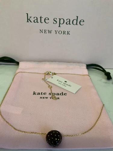 Collana Mini Pendente Nuova con etichette Kate Spade New York Placcata Tutti Fruttato Fragola Nuova