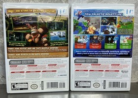 Nintendo Wii Console Bundle Mario Galaxy 2 & Donkey Kong Country, Works Tested
