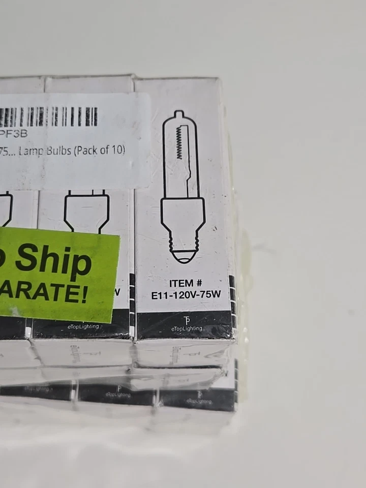 Etoplighting E11-120v-75 Dimmable Bulbs 20 Pack 1100 Lumens 75 Watts - Image 4 of 4