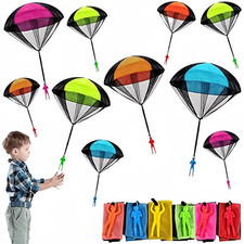 5Pcs Color Random Hand Throwing Parachute Flying Toys for Children Educational O
