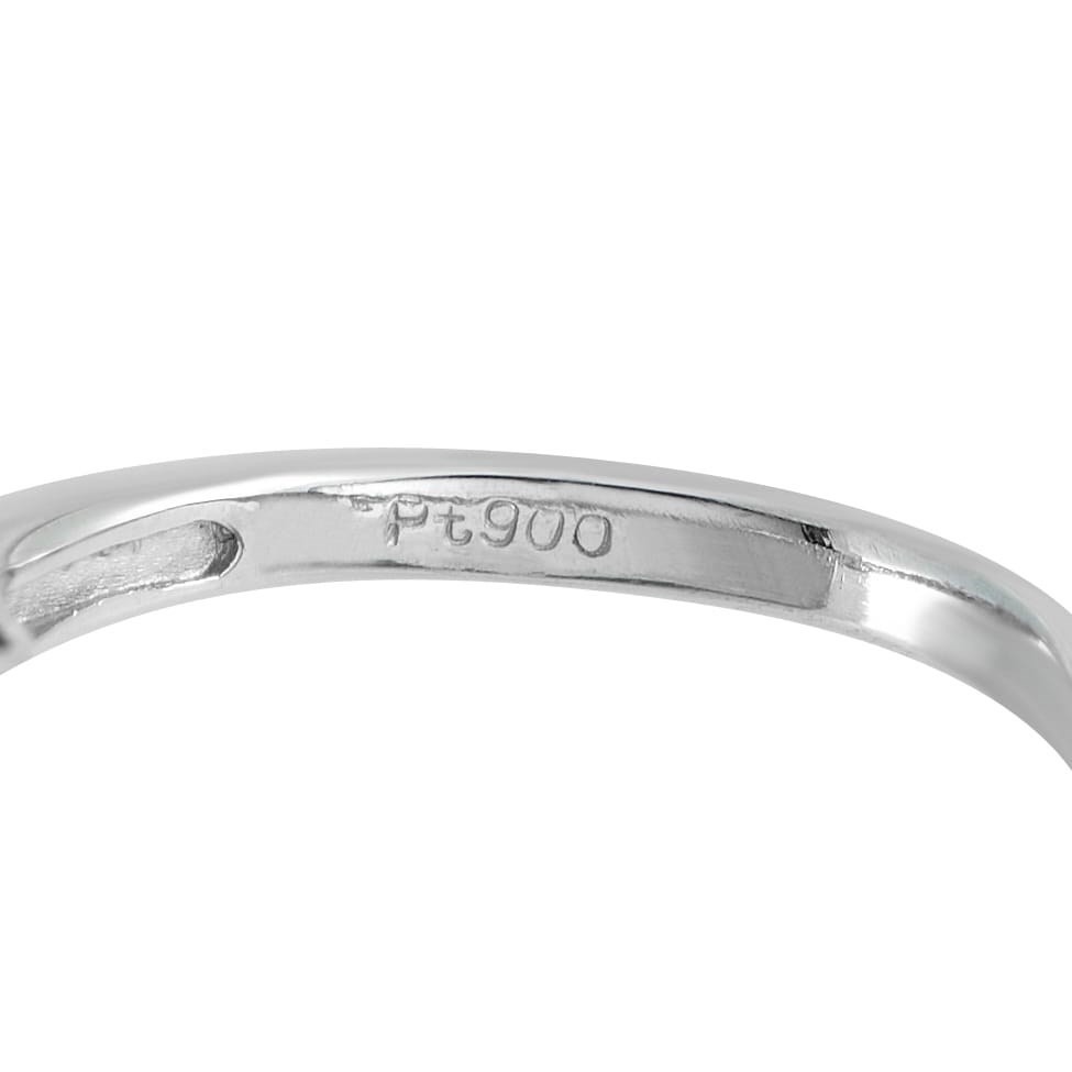 Platinum 0.63ct Diamond and Ruby Ring - image 4