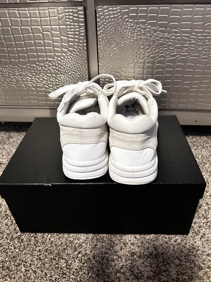 Chanel Low Top Trainer Reflective White Suede (Women's) Size 40 US