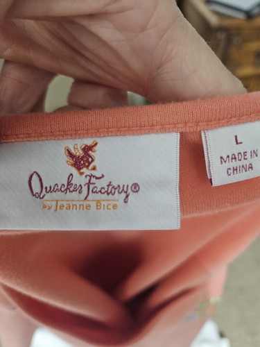 QUACKER FACTORY, DAMEN LACHS BAUMWOLLE BL KURZARM STRICK OBERTEIL, GR. L - Bild 7 von 7