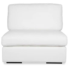 Uttermost - Refuge - Armless Sofa-30 Inches Tall and 40 Inches Wide-Arctic White