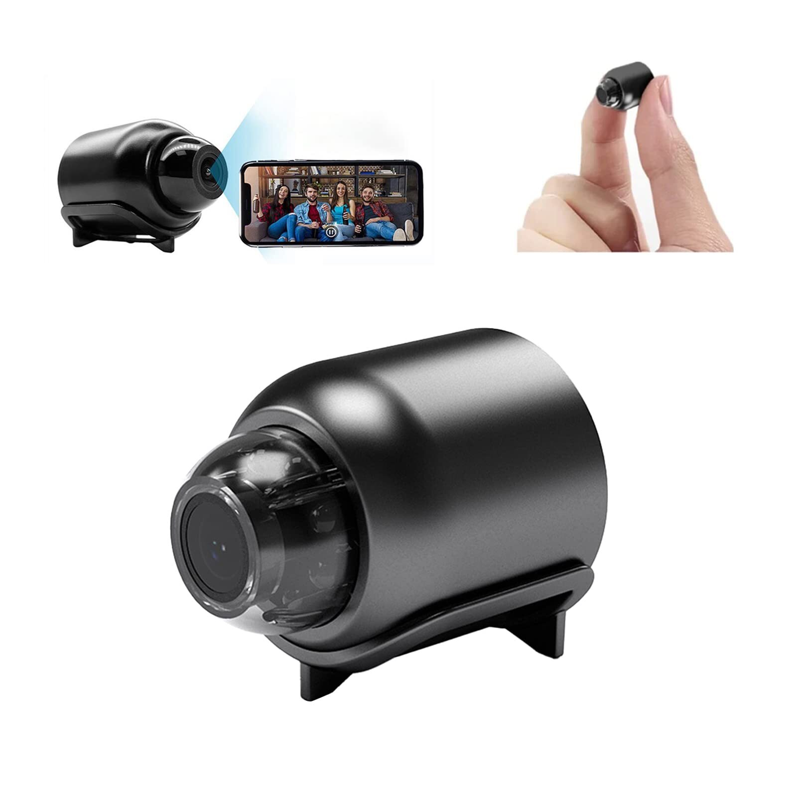 Flashstar Mini WiFi Camera 1080P HD Night Vision Included Motion Detection Re...