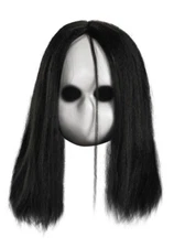 Adult Blank Doll Face Plastic Elastic Mask Broken Doll Halloween Costume OSFM