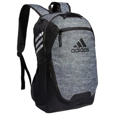 Adidas Onix Grey Soccer Backpack with Shoe Compartment and Water Bottle Pockets