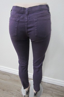 NICE Miley Cyrus Max Azria Skinny Purple  Jeans Juniors Size 13 x 31''L