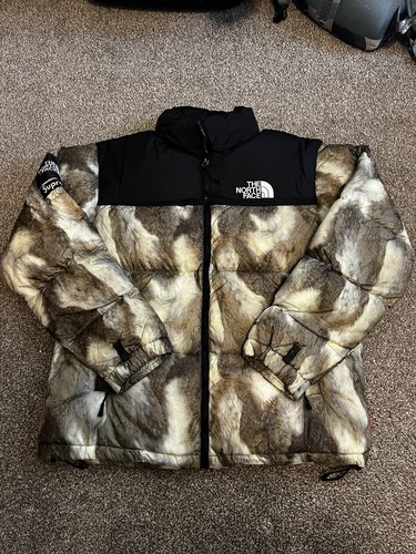 supreme north face fur jacket