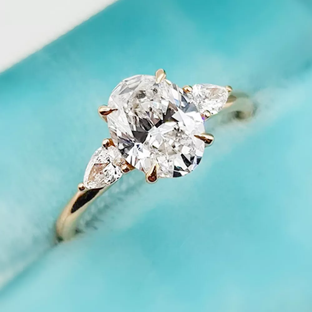 Stone engagement deals rings