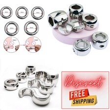 Men Heavy Duty Ball Stretcher Stainless Steel Weight Exercise Ring Enhancer Ring