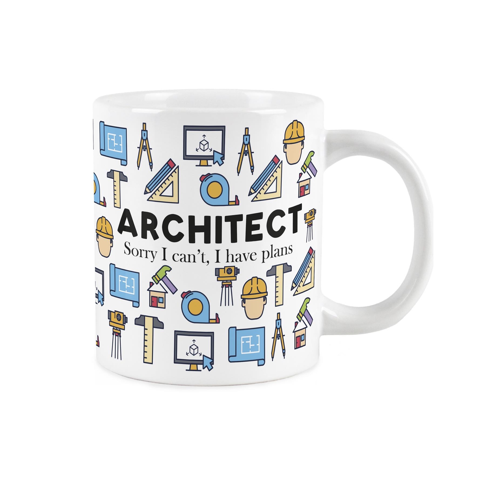 Extra Large Novelty Architect Mug - Jumbo Ceramic Gifts for Building Planners