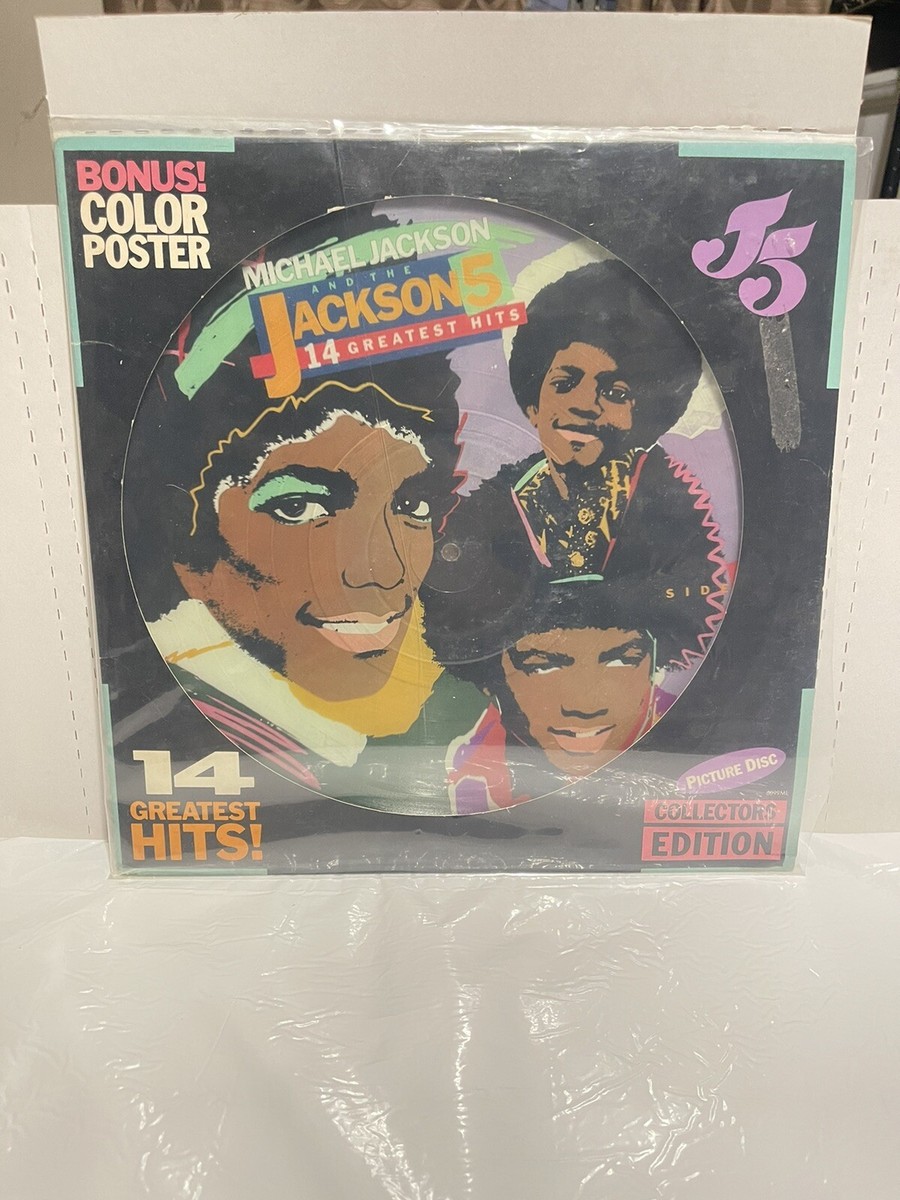 Jackson 5 Lp Picture Disc 14 Greatest Hits 1984 Limited ED With