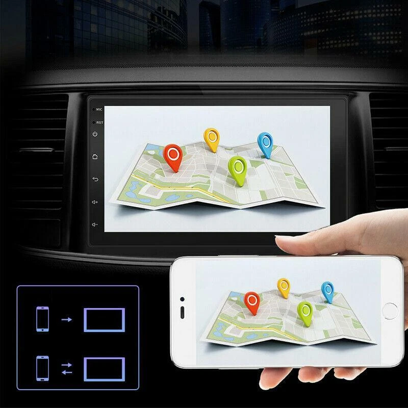 Radio Audio Multimedia GPS MP5 7" Pantalla Táctil USB Reproductor Coche para iOS/Android Foto 3 de 4