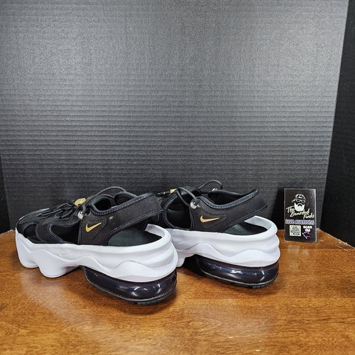 Nike Air Max Koko Sandalias Zapatos Negro Dorado Blanco - CW9705-001 - Mujer 10 Hombre 9 - Imagen 6 de 10