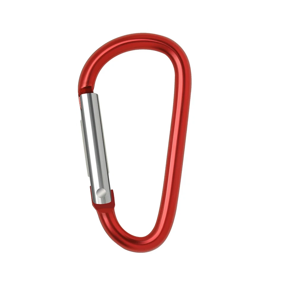 5/10/50/ 100pcs Karabiner Schlüsselanhänger Aluminium D-Ring Schnalle - Bild 3 von 4