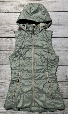 Icebreaker MerinoLoft Stratus X Vest Size XS Women Pre Owned Wool Hooded 