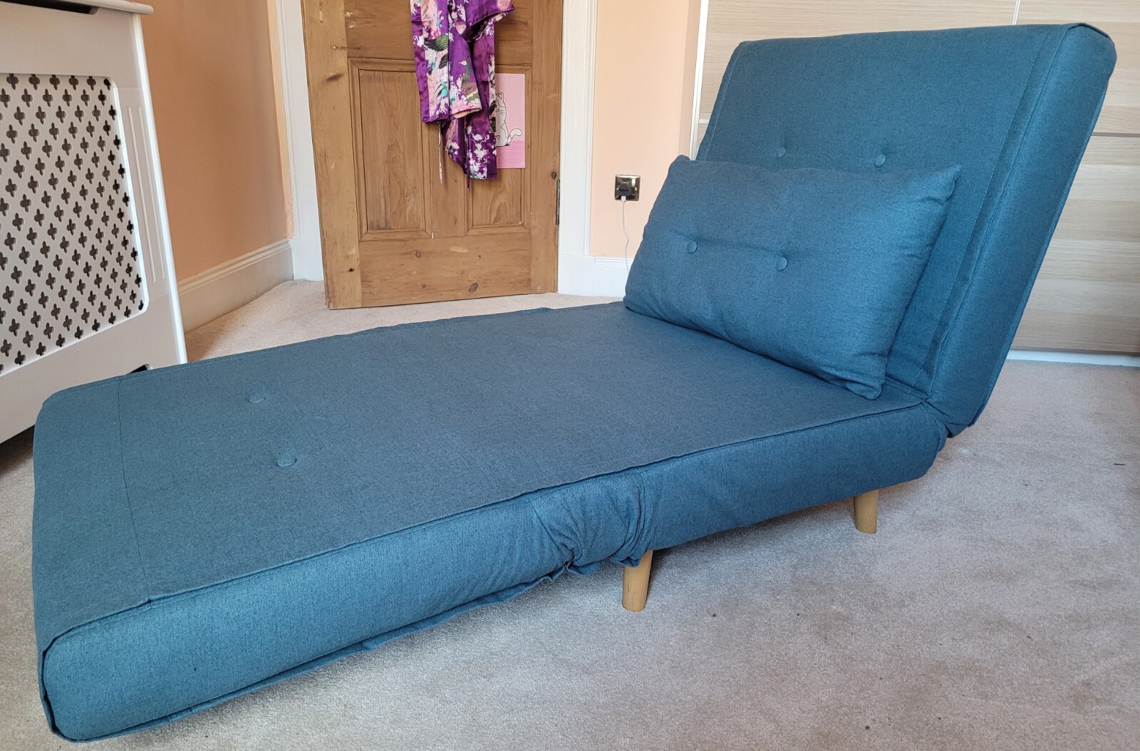 armchair / sofa bed teal collection only from Glasgow eBay