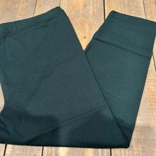 Zenana Women  s Premium Cotton High Waisted Forest Green Capri Leggings Size 1X