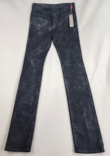 Joes Jeans Women 25 The Cigarette Super Slim Pencil Leg Gray Black Made in USA