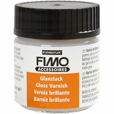 Staedtler FIMO Glanzlack 35ml transparent Wasserbasis Modelliermasse basteln neu
