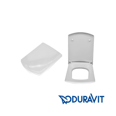 Duravit Caro soft-close toilet seat with automatic lowering lid 0065690000 White