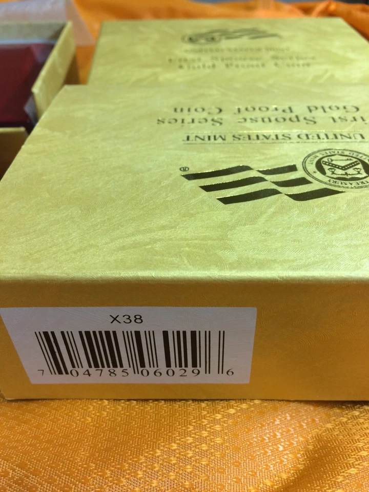 2009-W Proof $10 Gold Margaret Taylor First Spouse Box OGP & COA (X-38) NO Coins - Image 4 of 4