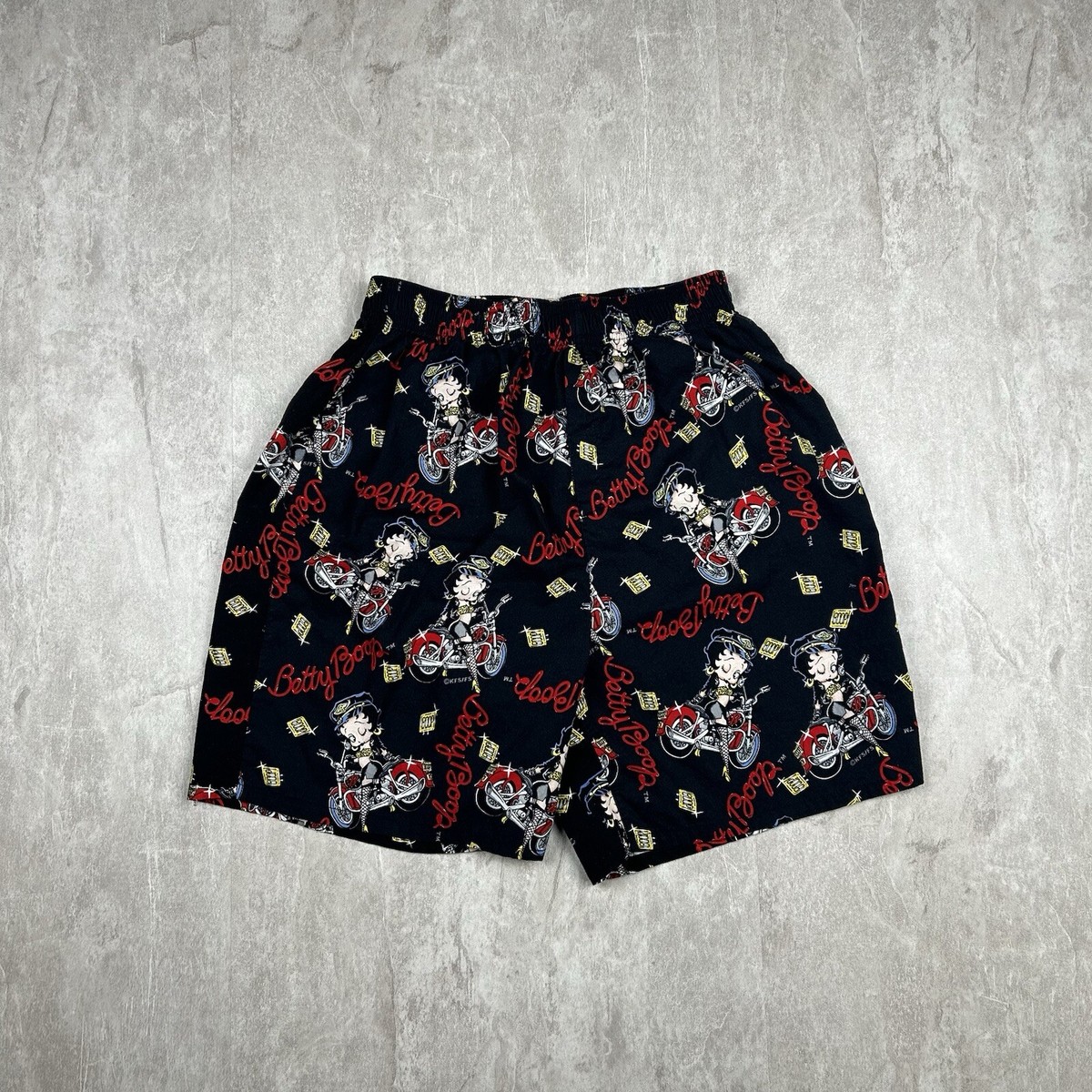 Vintage 90s Betty Boop All Over Print Shorts NJ Croce USA Made 