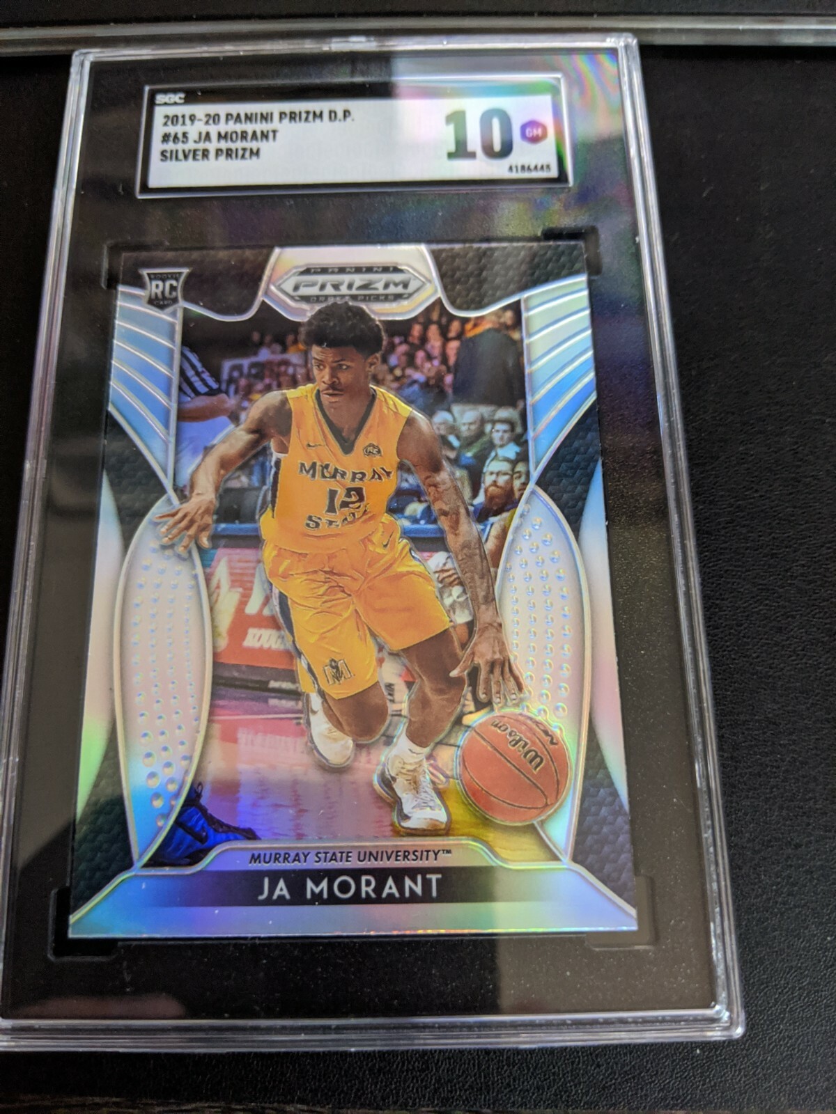 2019-20 Panini Prizm Silver JA MORANT Refractor RC Rookie #65 SGC 10 GEM MINT
