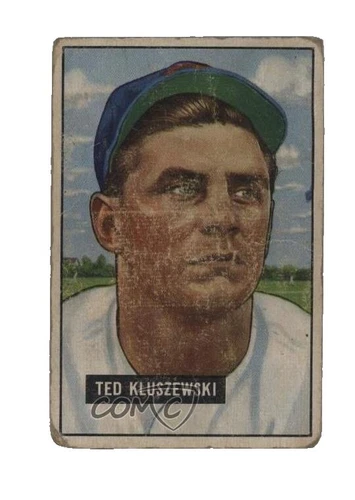 Bowman Ted Kluszewski Baseball 1951 Season Sports Trading Cards & Accessories