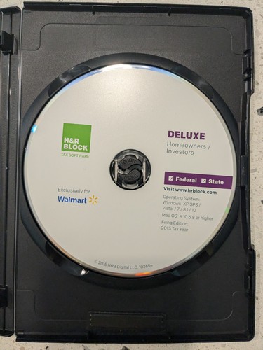 H&R Block Deluxe Homeowners / Investors Tax Software CD - Picture 5 of 5