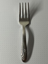 Antique Holmes  Edwards Baby Fork Romance 1952 Silver Plate IS