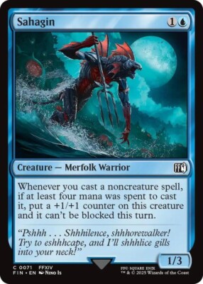 NM Foil Sahagin, MTG, Final Fantasy, Magic the Gathering, 71 | eBay