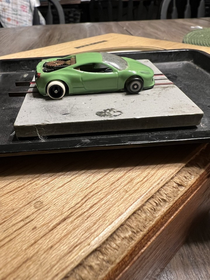 Aurora Tjet Fray Slot Car Greg’s Garage Ferrari 458 eBay