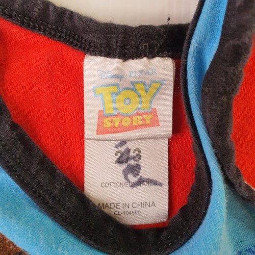 Rio Disney Pixar Toy Story Singlet Boys Size 2 - 3 Graphic Print Sleeveless Top - Picture 2 of 5