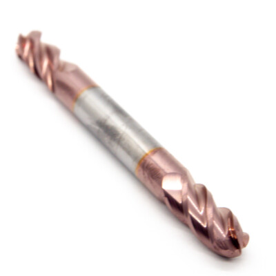 Accupro 07763121 Carbide Double Ball End Mill 3/8'' 4FL TiCN ABSC4