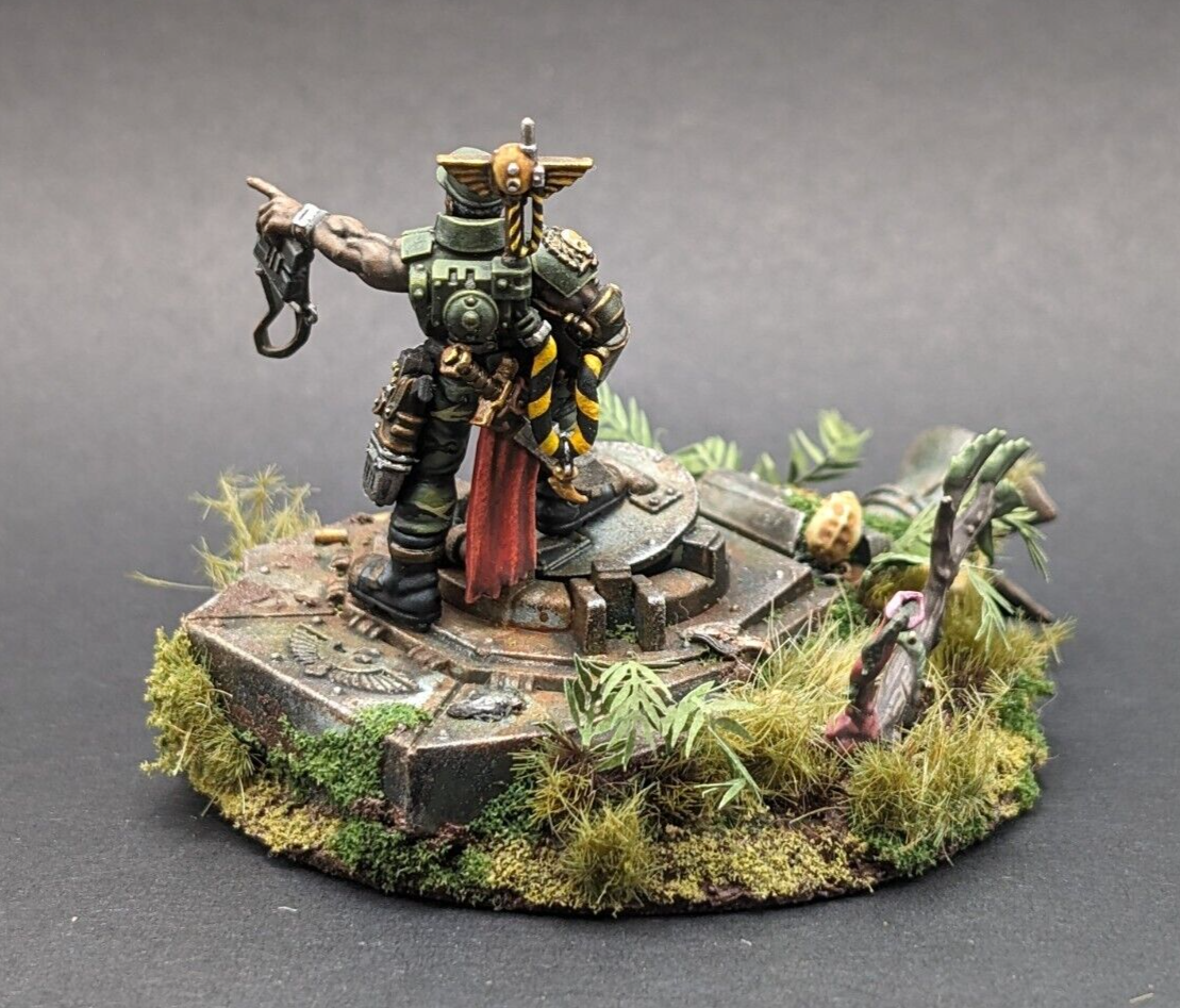 Warhammer 40K - Catachan Colonel - Fully Assembled and Painted on
