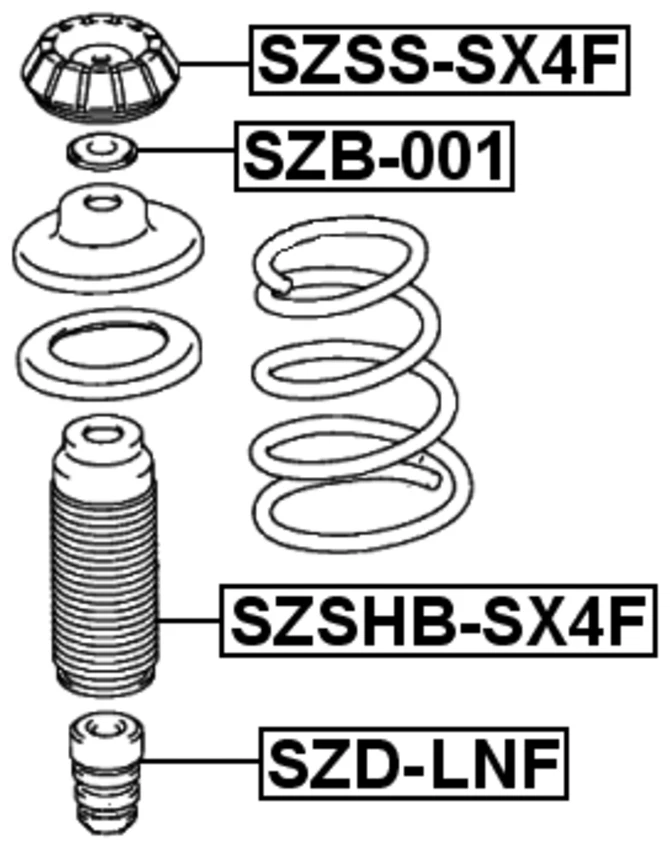 Soporte de amortiguador para Suzuki SX4 2009 (EE. UU.) Foto 2 de 3