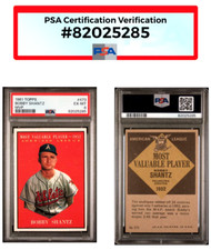 1961 TOPPS BOBBY SHANTZ MVP BASEBALL CARD*#473 PSA 6*EXCELLENT / MINT* AGG CARDS